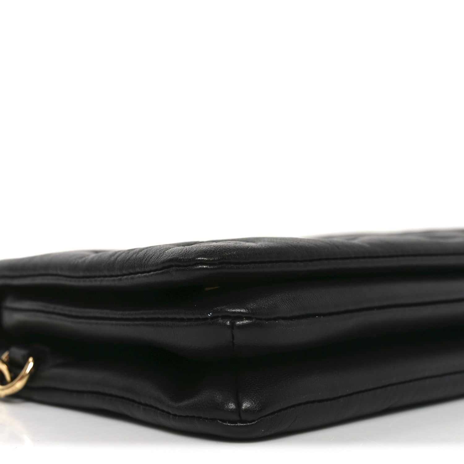 Louis Vuitton Lambskin Embossed Monogram Pochette Coussin Black 8 of 10