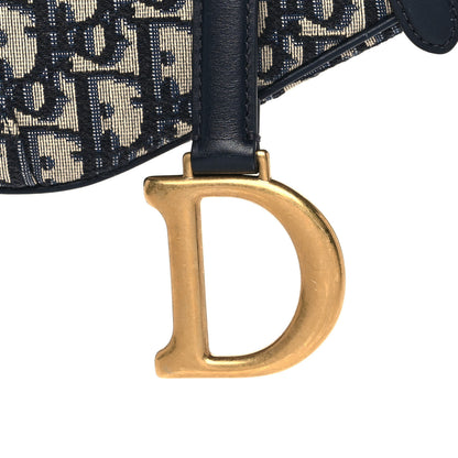 Christian Dior Oblique Saddle Bag Blue 8 of 14