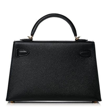 Hermes Epsom Mini Kelly Sellier 20 Black 4 of 32