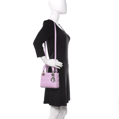Christian Dior Lambskin Cannage Mini Lady Lilac 2 of 10