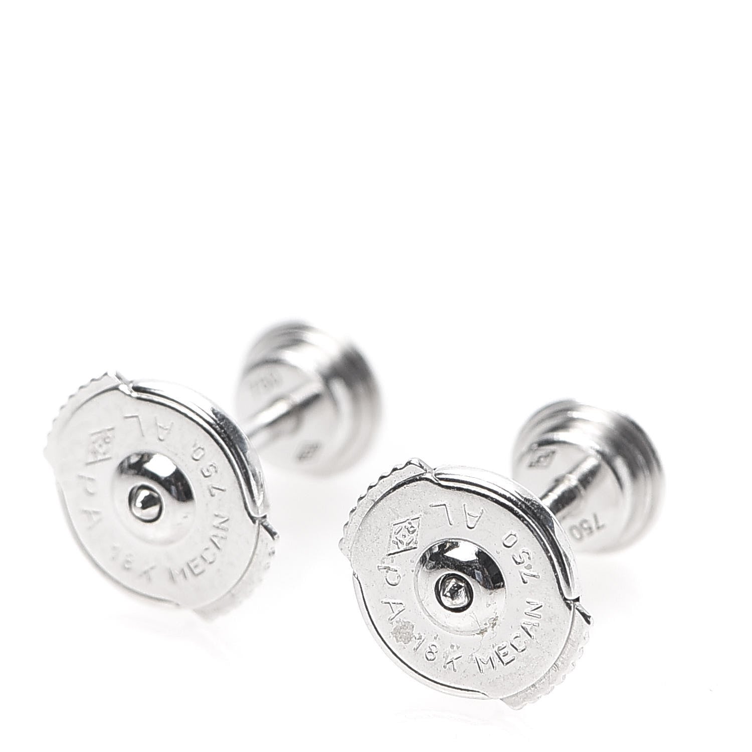 Cartier 18K White Gold Diamond MM D'Amour Earrings 3 of 5