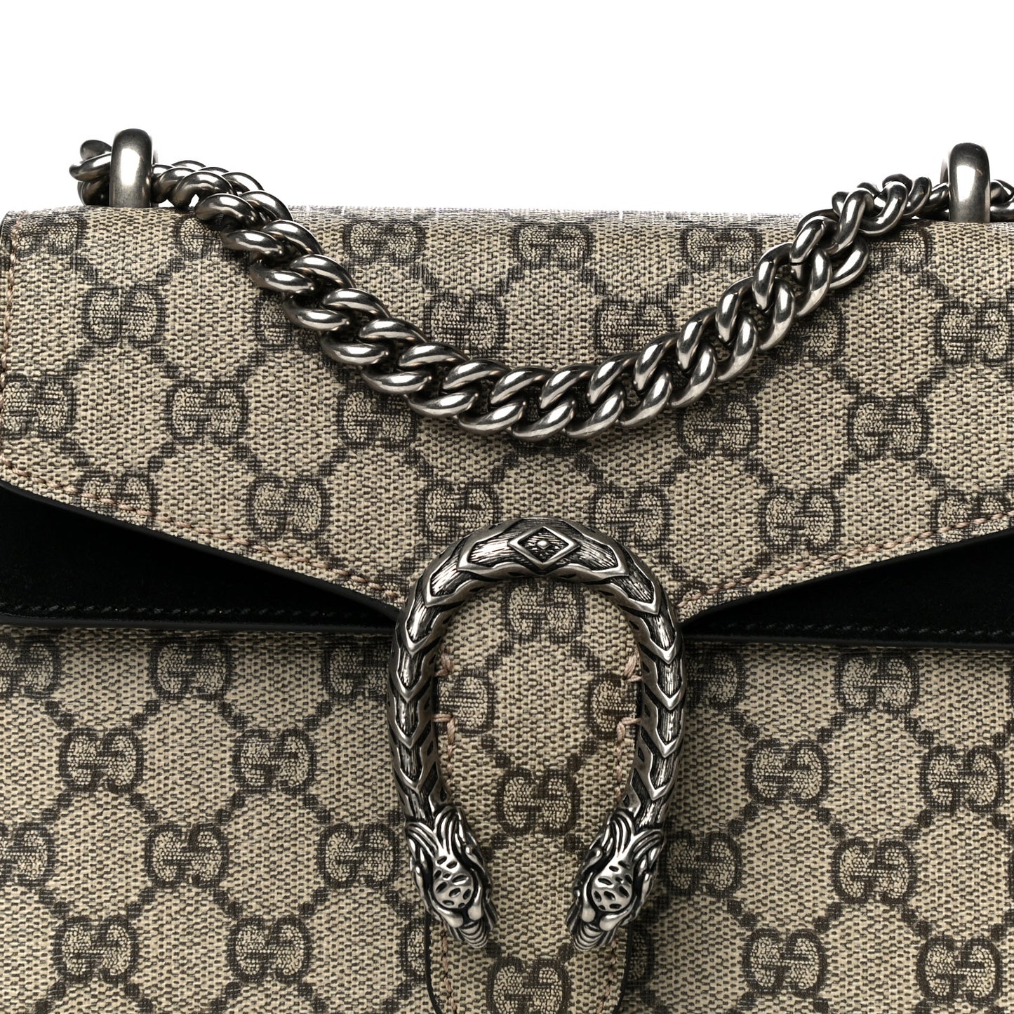 GG Supreme Monogram Mini Dionysus Shoulder Bag Black