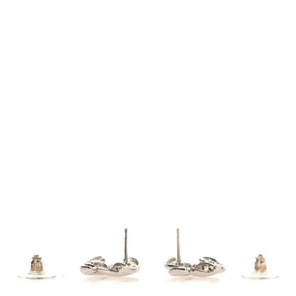 Chanel Metal CC Earrings  Silver 3 of 5