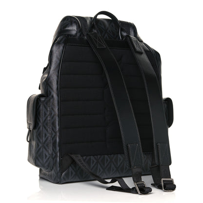 Christian Dior Canvas CD Diamond Hit The Road Backpack Black 2 of 11