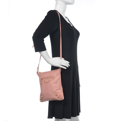 Balenciaga Agneau Giant 12 Gold Hardware Flat Crossbody Rose Peche 2 of 12