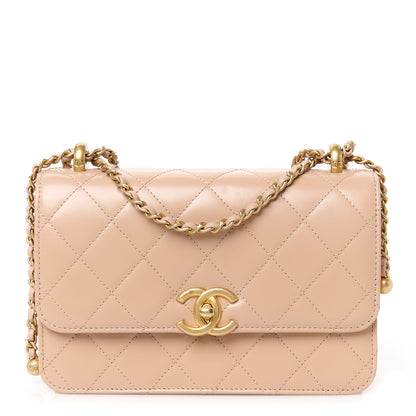 Chanel Calfskin Quilted Perfect Fit Flap Beige 1 of 10