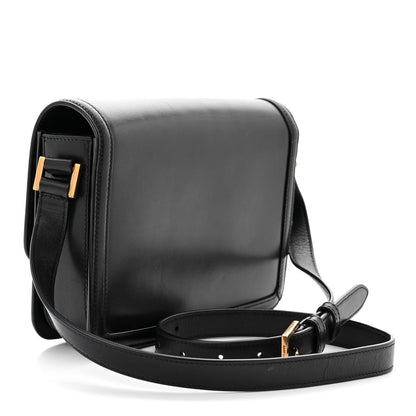 Saint Laurent Box Calfskin Monogram Medium Solferino Satchel Black 3 of 14