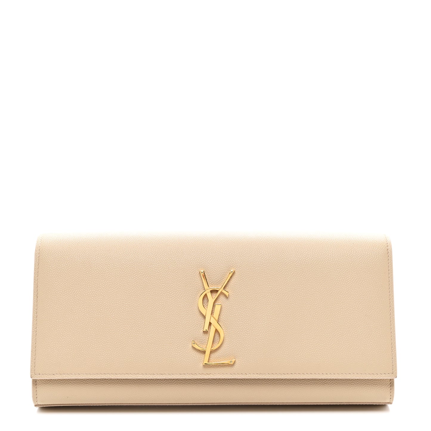 Grain De Poudre Classic Monogram Cassandre Clutch Nude Powder