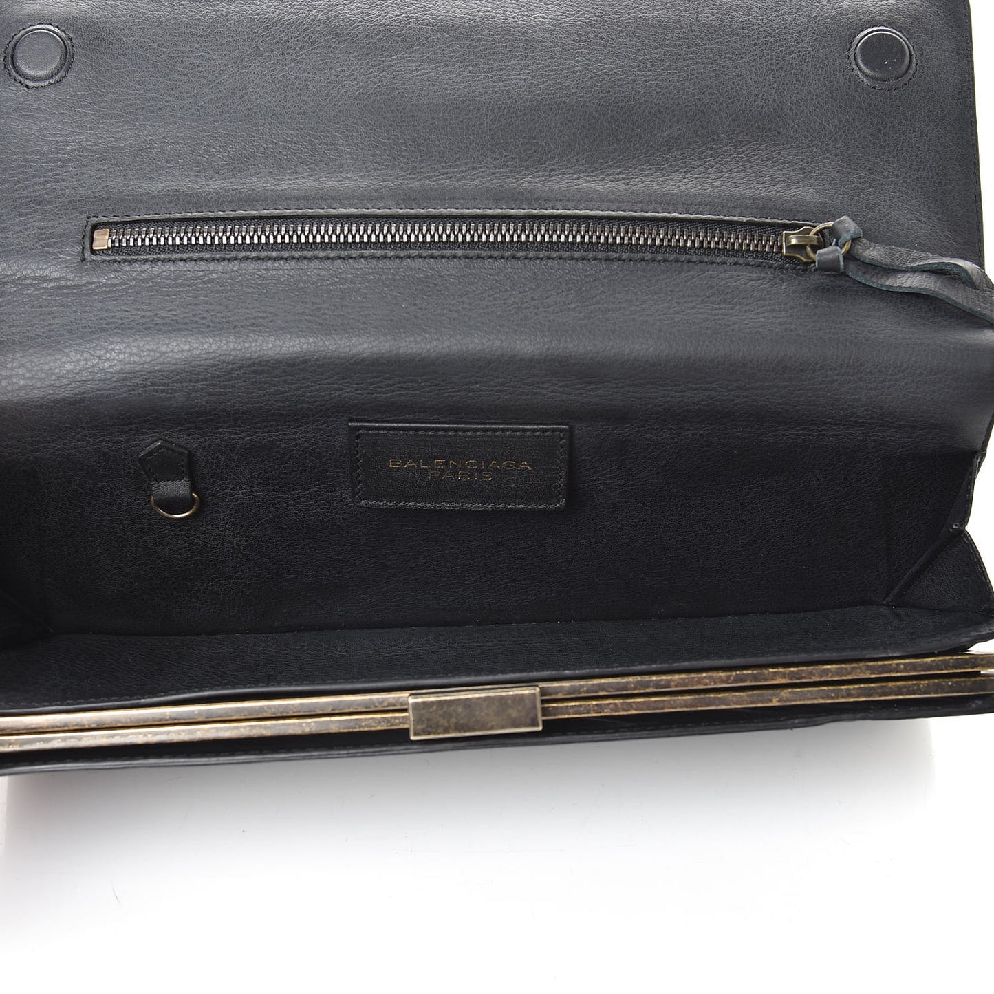 Calfskin Classic Hardware City Long Clutch Black