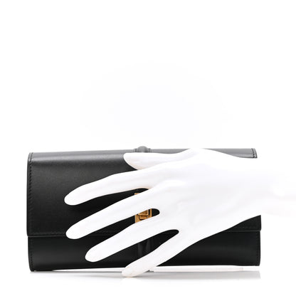 Celine Satinated Calfskin 16 Large Wallet Black 2 of 12