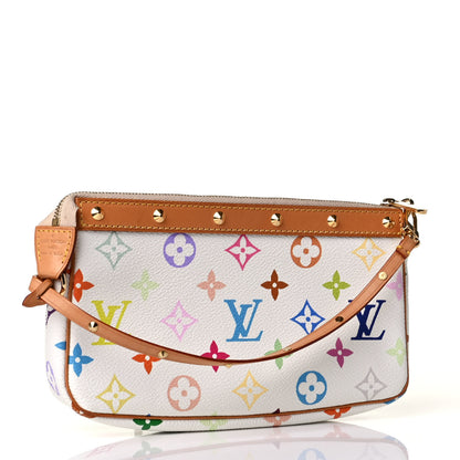 Louis Vuitton Monogram Multicolor Pochette Accessories White 2 of 7