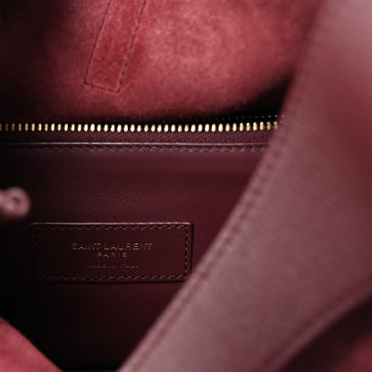 Saint Laurent Smooth Calfskin Small Le 5 A 7 Soft Hobo Rouge Legion 6 of 9