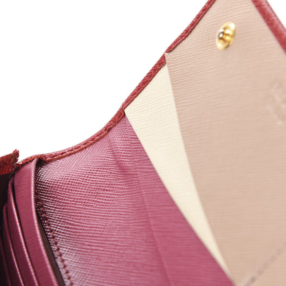 Prada Saffiano Multicolor Continental Flap Wallet Fuoco Bruyere 13 of 14
