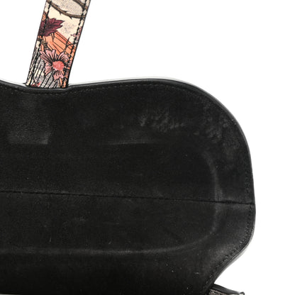 Christian Dior Calfskin Embroidered Phoenix Mini Saddle Bag Red Multicolor 12 of 17