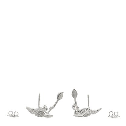 Pasquale Bruni 18K White Gold Diamond Petite Garden Earrings 3 of 4