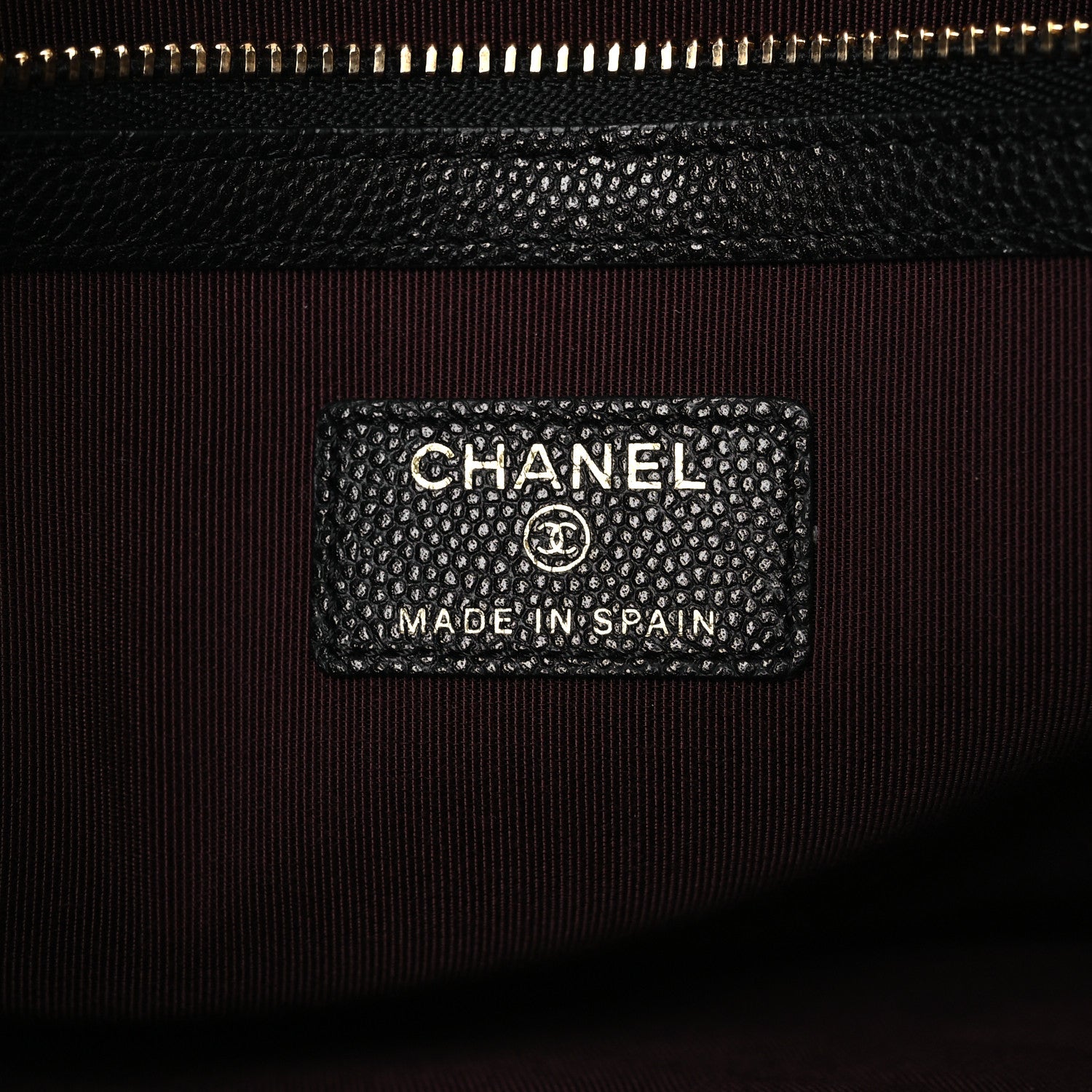 Chanel Caviar Quilted Large Cosmetic Case Black 6 of 8