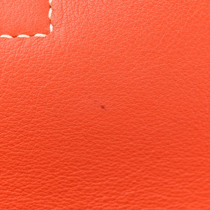 Hermes Taurillon Clemence Halzan 31 GM Orange 12 of 15