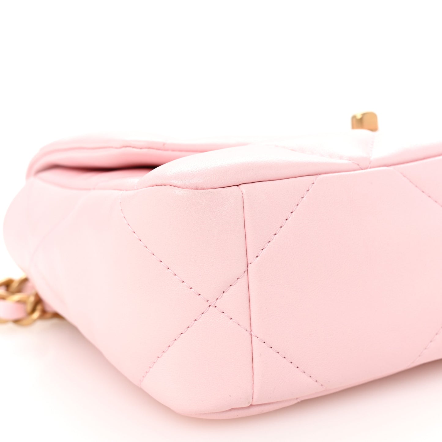 Lambskin Quilted Medium Chanel 19 Flap Light Pink