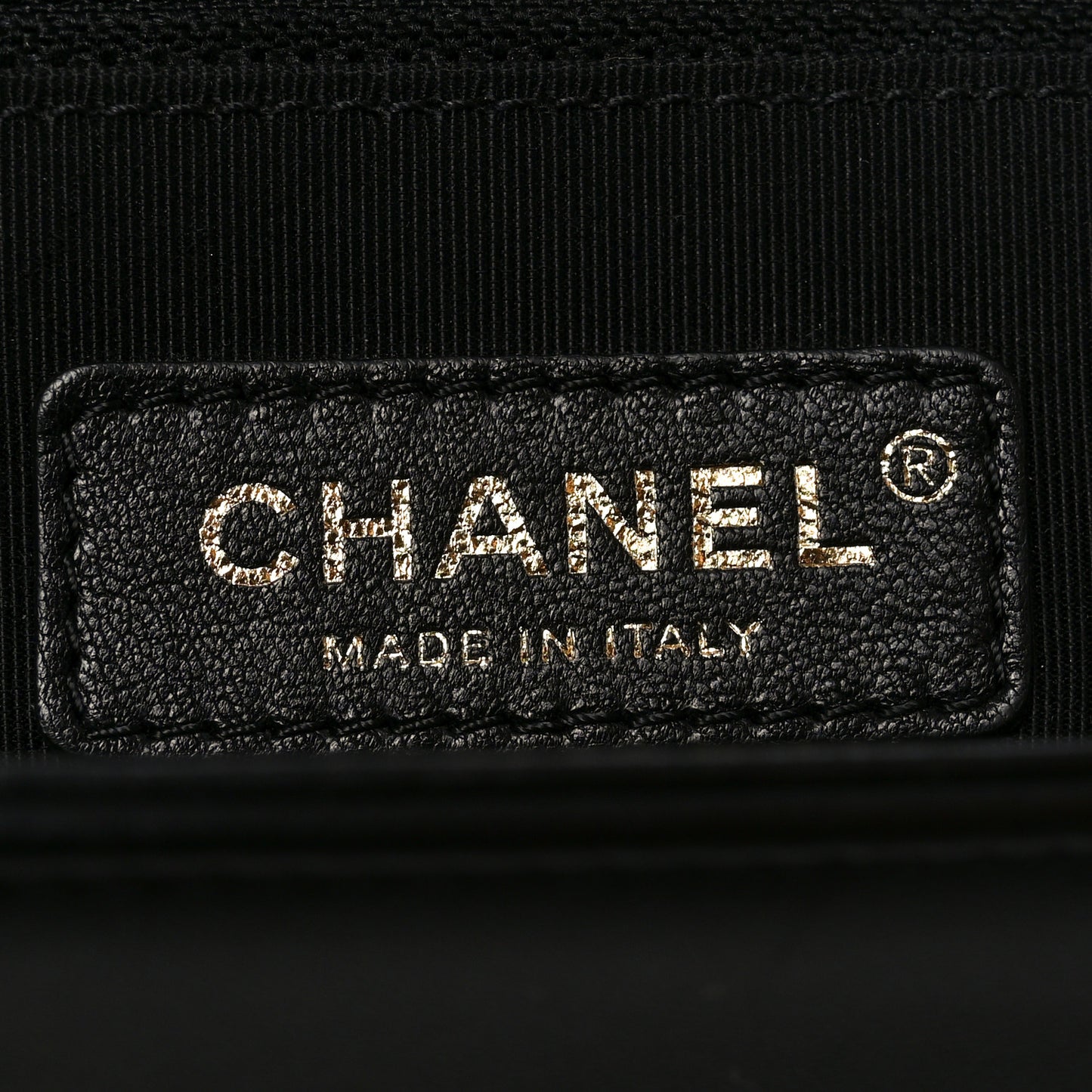 Lambskin Quilted Large Boy Flap Black