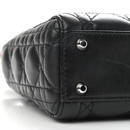 Christian Dior Lambskin Cannage Mini Lady Dior Black 4 of 7
