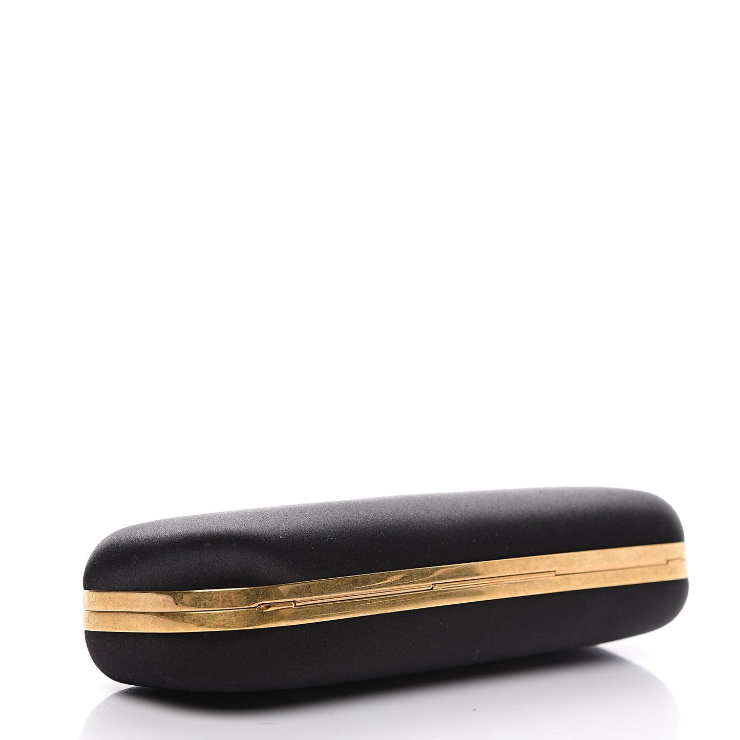 Silk Knucklebox Clutch Black