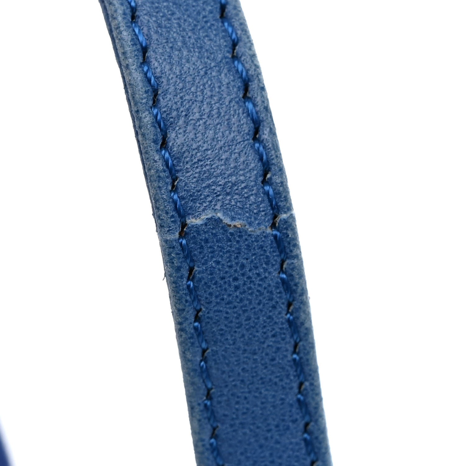 Fendi Suede Mini Half Moon Baguette Blue 10 of 13