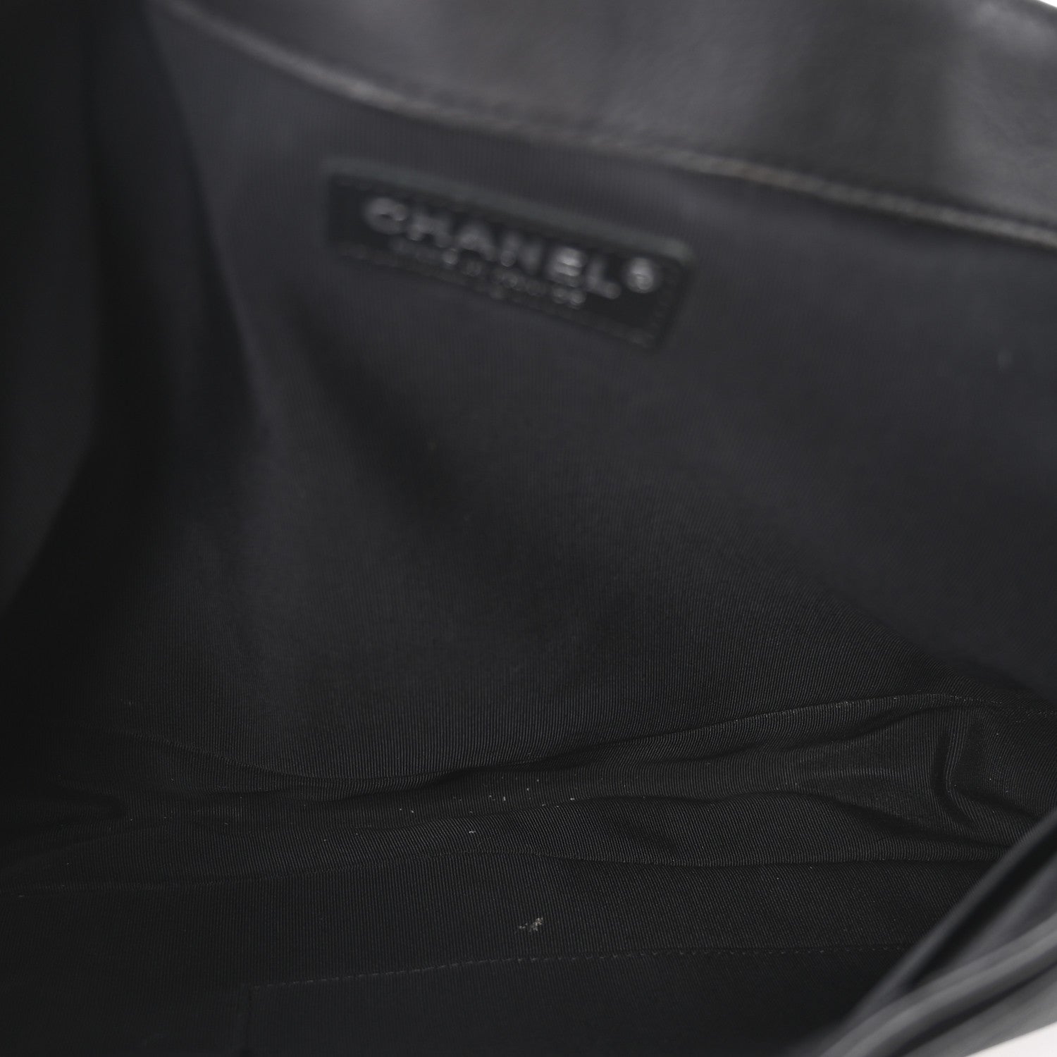 Chanel Calfskin Large Boy Reverso Flap Black 5 of 10