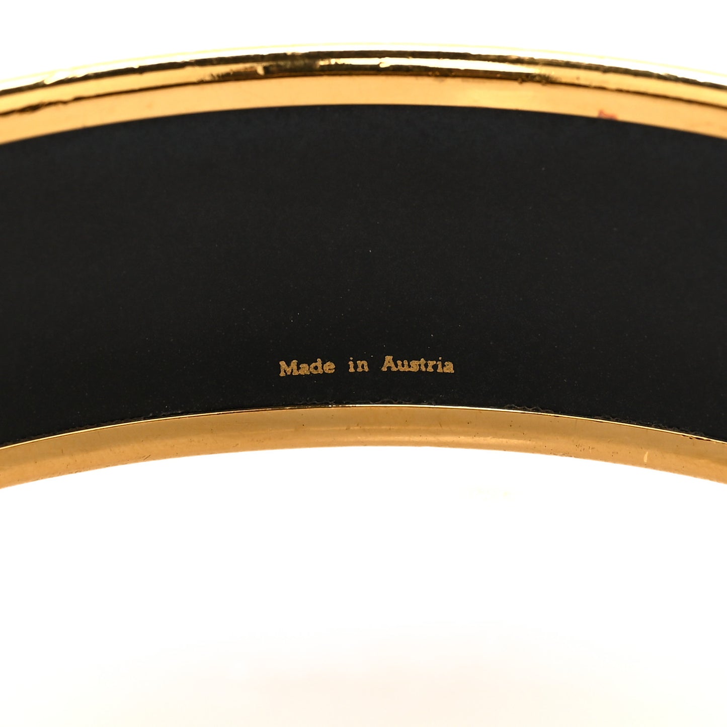 Enamel Printed Wide Grand Apparat Bracelet 70 Black