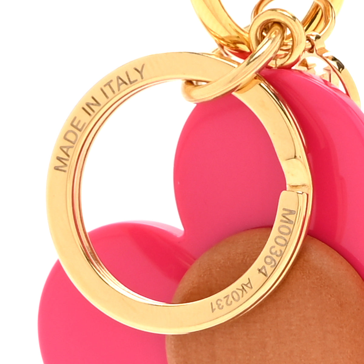 Louis Vuitton Wood Monogram Vivienne Puppet Bag Charm Key Holder Pink 4 of 5