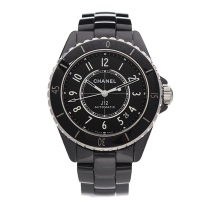 Chanel Stainless Steel Ceramic 38mm J12 Automatic Watch Black 1 of 6