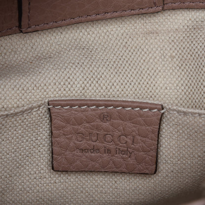 Gucci Cellarius Calfskin Mini Bamboo Shopper Tote Dark Cipria 19 of 25