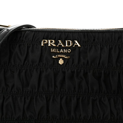 Prada Tessuto Nylon Gaufre Crossbody Bag Black 7 of 10