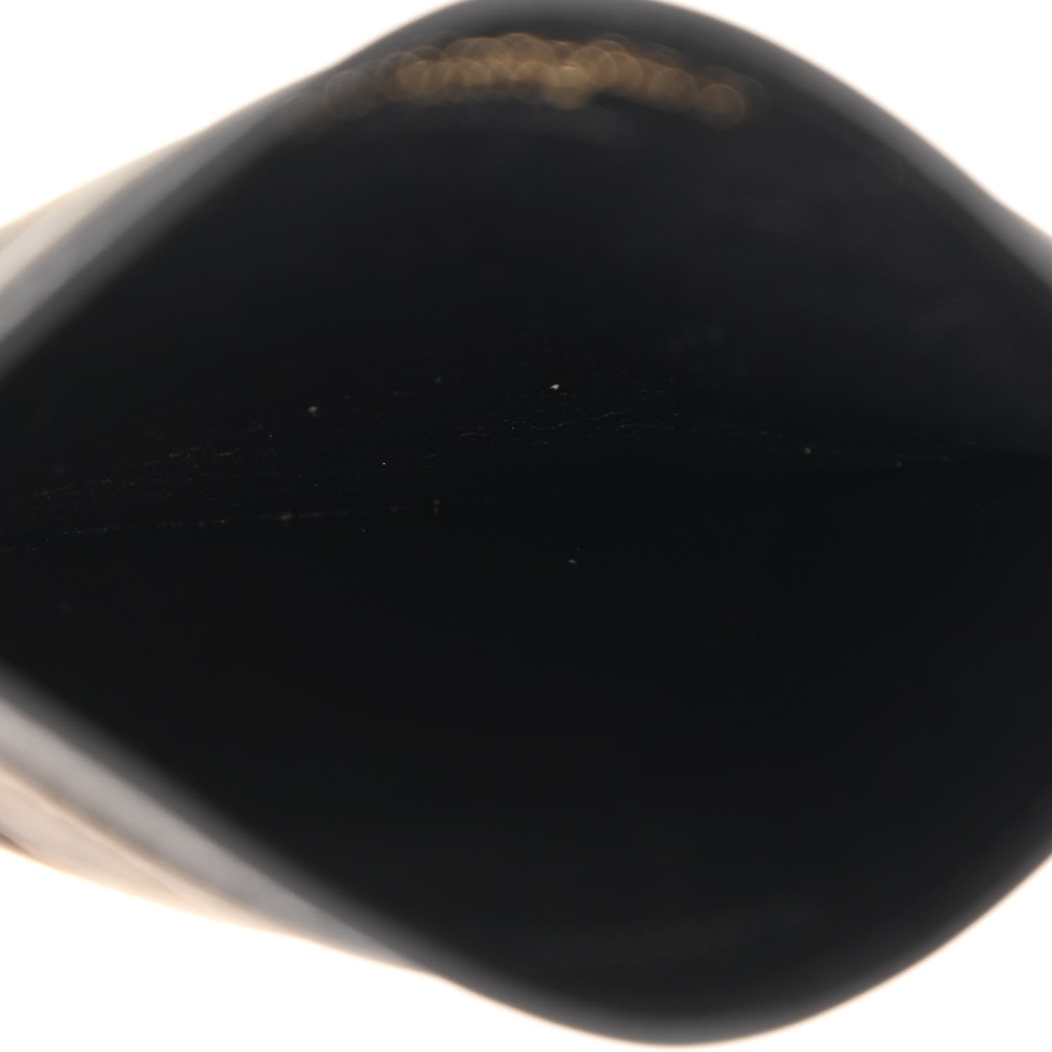 Saint Laurent Metallic Grain De Poudre Matelasse Chevron Monogram Credit Card Case Piombo 5 of 9
