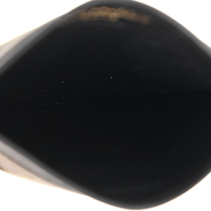Saint Laurent Metallic Grain De Poudre Matelasse Chevron Monogram Credit Card Case Piombo 5 of 9