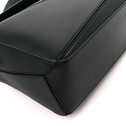 Loewe Satin Calfskin Small Puzzle Bag Black 10 of 11