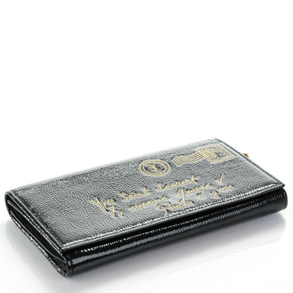 Saint Laurent Patent Y-Mail Wallet Black 4 of 7
