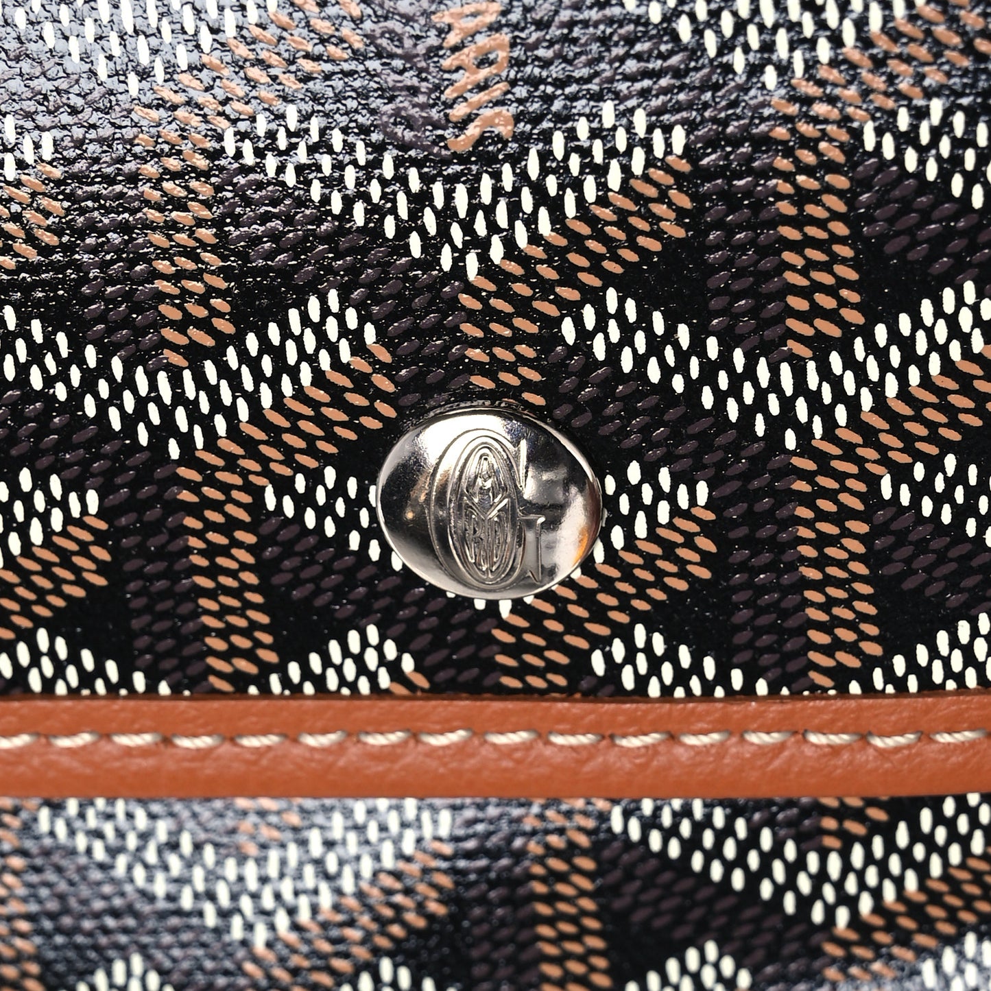 Goyardine Pouch Black Gold