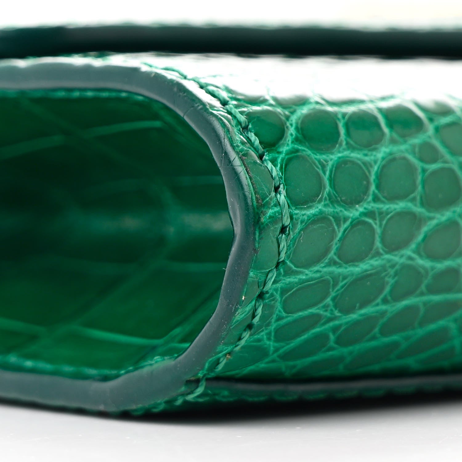 Louis Vuitton Alligator Chain Louise GM Emerald 8 of 10