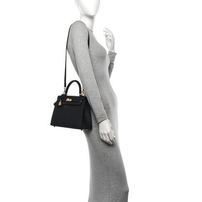 Hermes Epsom Kelly Sellier 25 Black 2 of 11