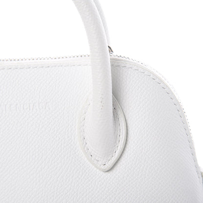 Balenciaga Grained Calfskin XXS Ville Top Handle Bag White Black 7 of 12