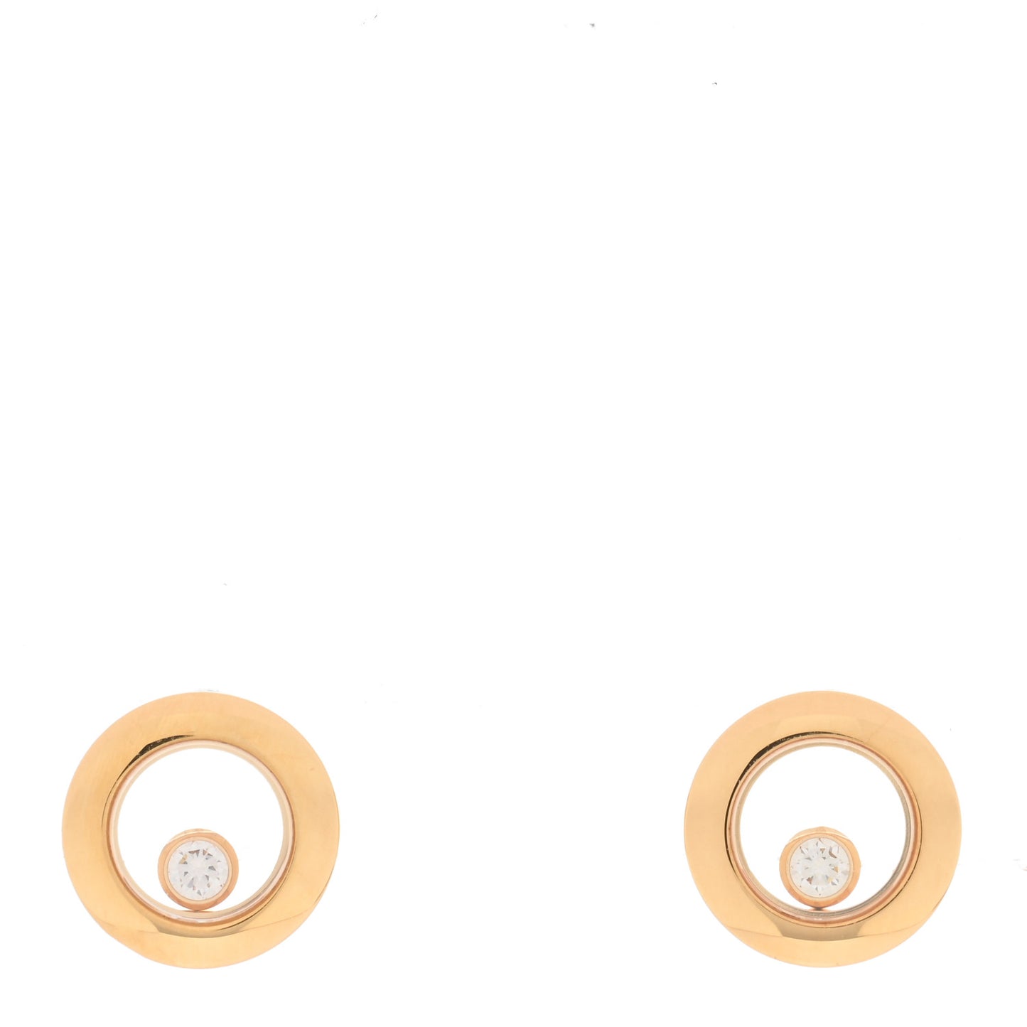 18K Yellow Gold Diamond Happy Diamonds Icons Earrings