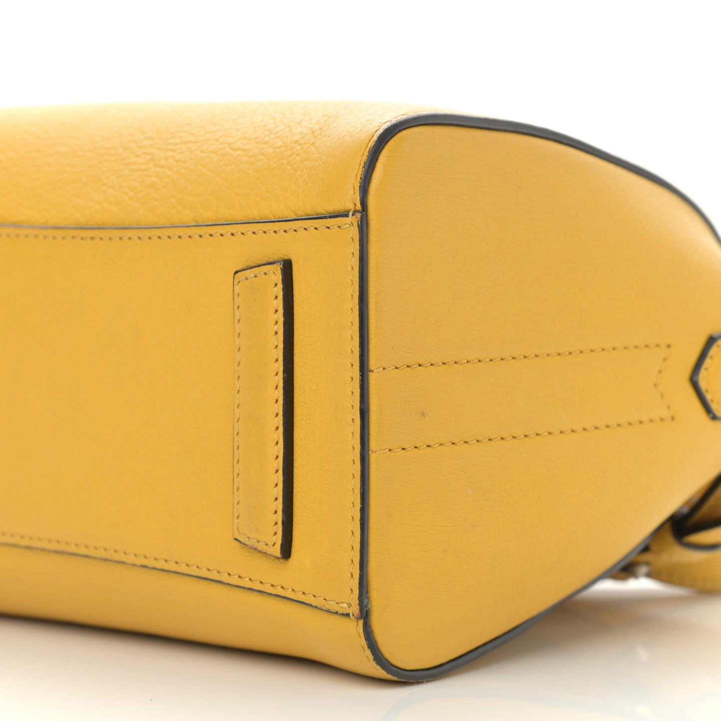 Sugar Goatskin Mini Antigona Yellow