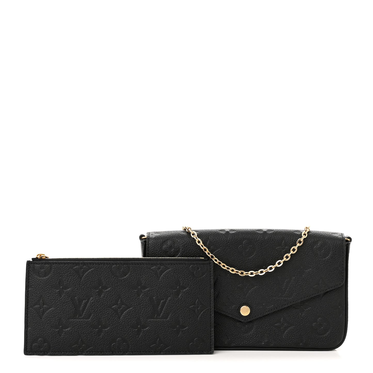 Empreinte Pochette Felicie Chain Wallet Black