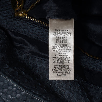 Burberry Prorsum Python Ruched Large Vallance Hobo Blue 10 of 11