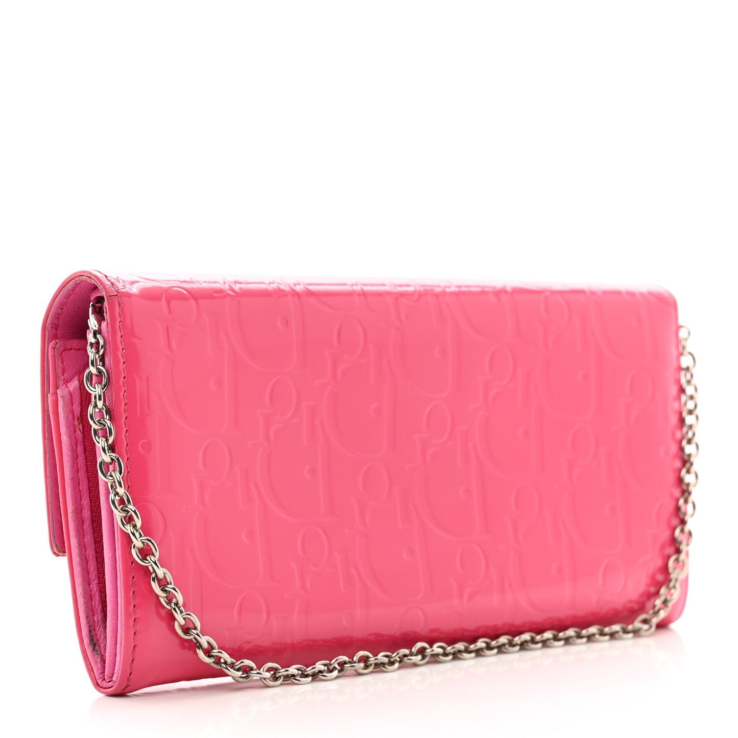 Patent Ultimate Rendez-vous Chain Wallet Fuchsia