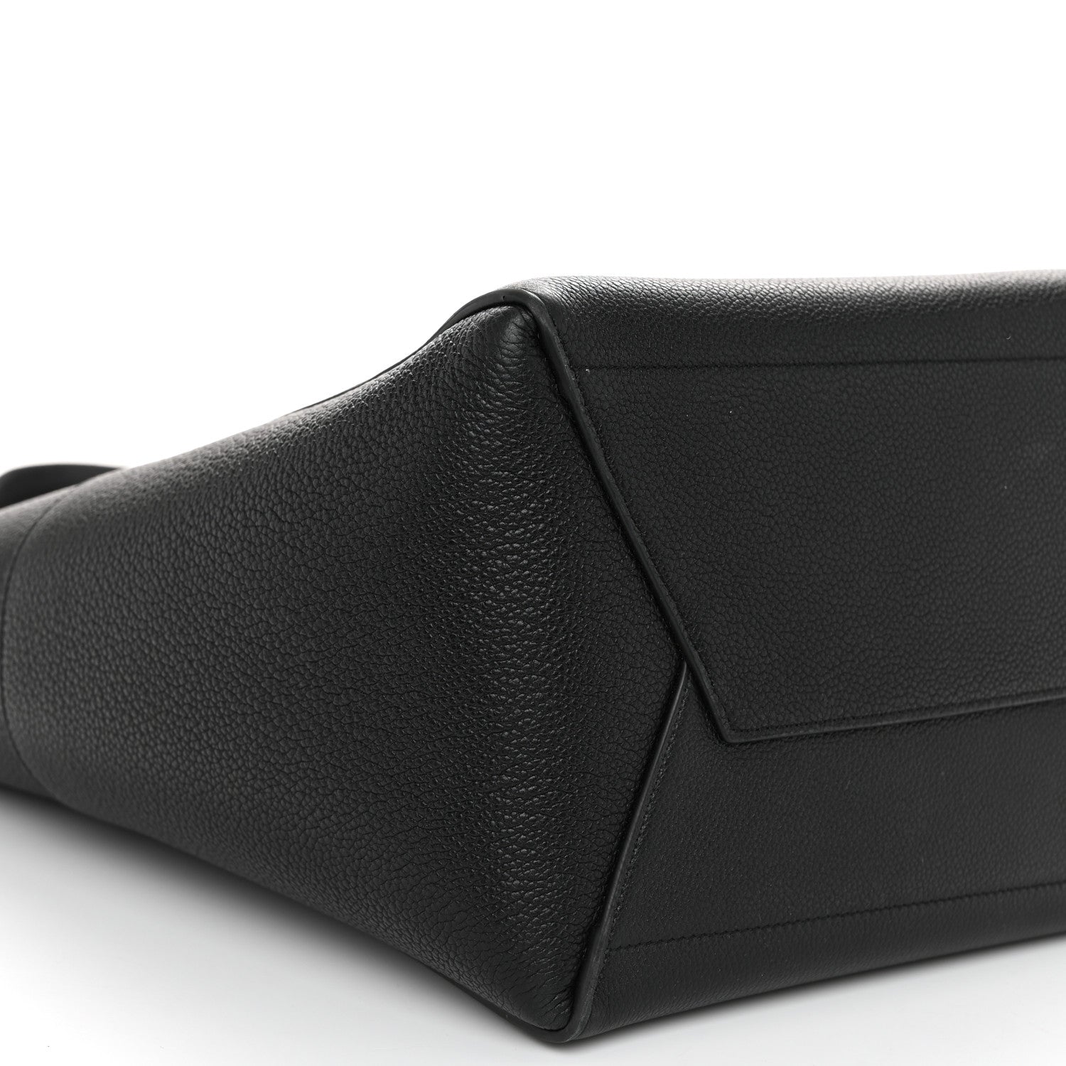 Celine Soft Grained Calfskin Sangle Bucket Bag Black 9 of 10