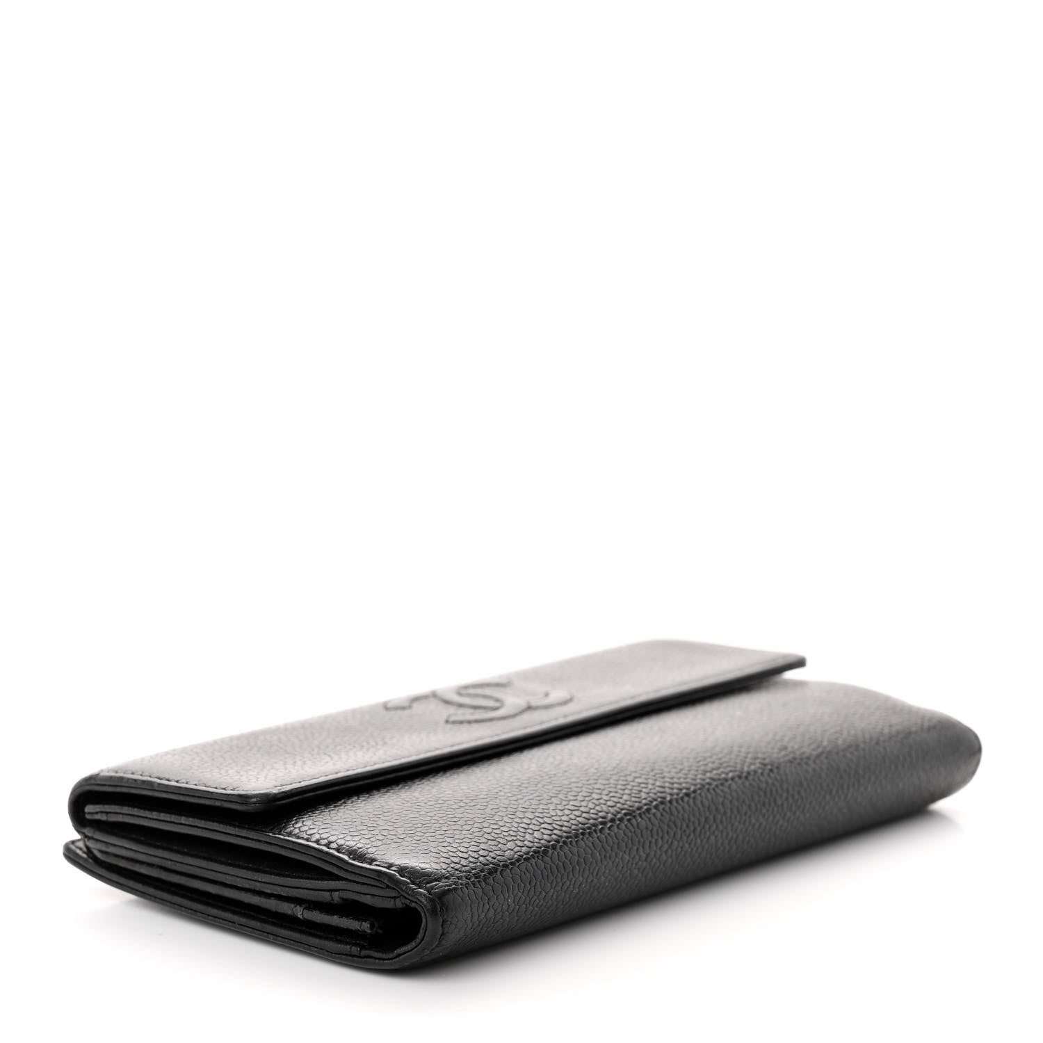 Chanel Caviar Timeless CC French Long Wallet Black 4 of 13