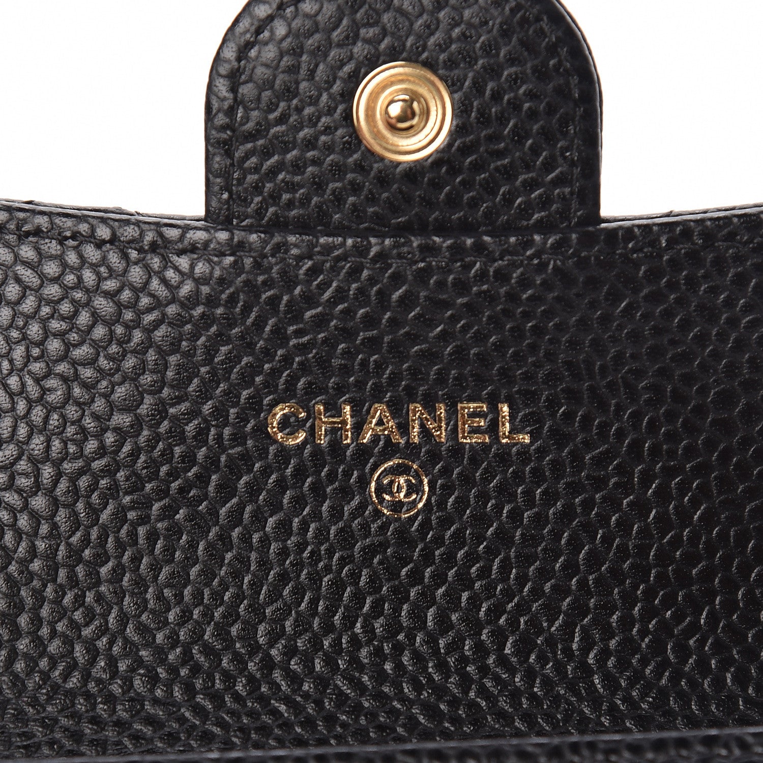 Chanel Caviar Quilted Flap Card Holder Black 6 of 9