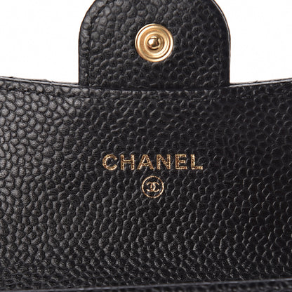 Chanel Caviar Quilted Flap Card Holder Black 6 of 9