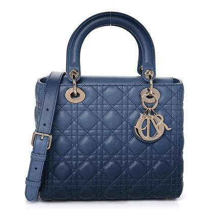 Christian Dior Lambskin Cannage Gradient Medium Lady Dior Blue 1 of 11
